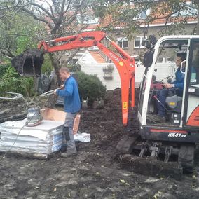 Voorbereiding voor tuinaanleg